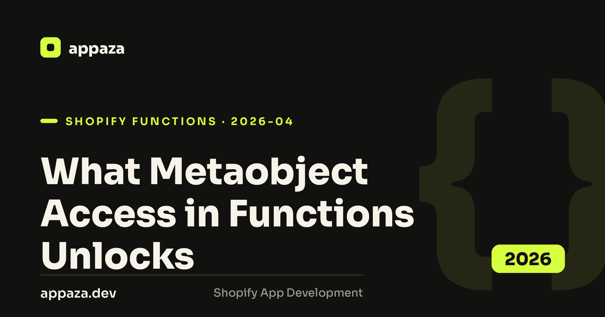 What Metaobject Access in Shopify Functions Unlocks