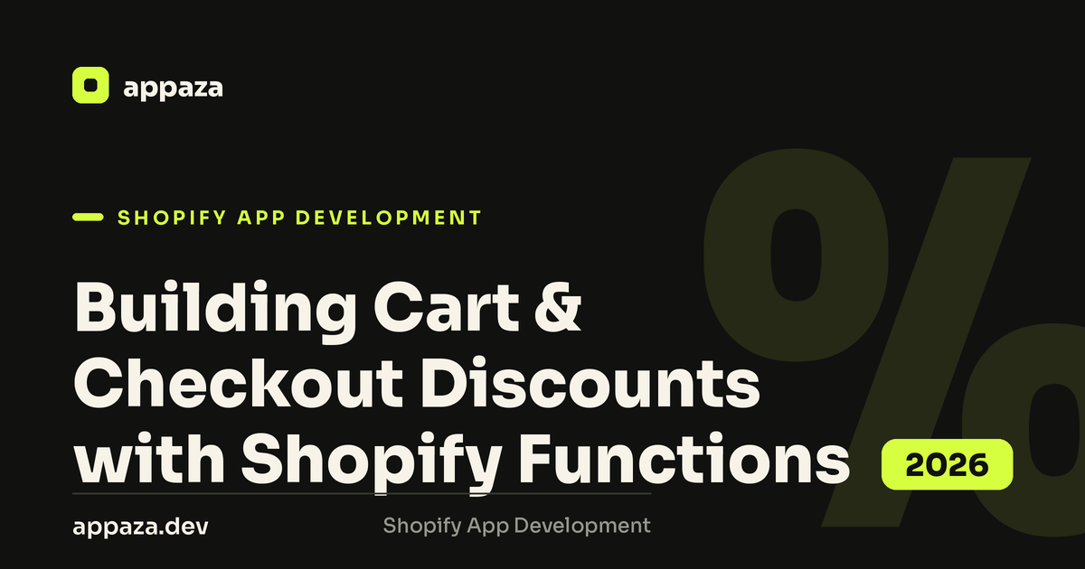 Building Cart & Checkout Discounts with Shopify Functions in 2026